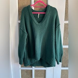 Free People green sweater
